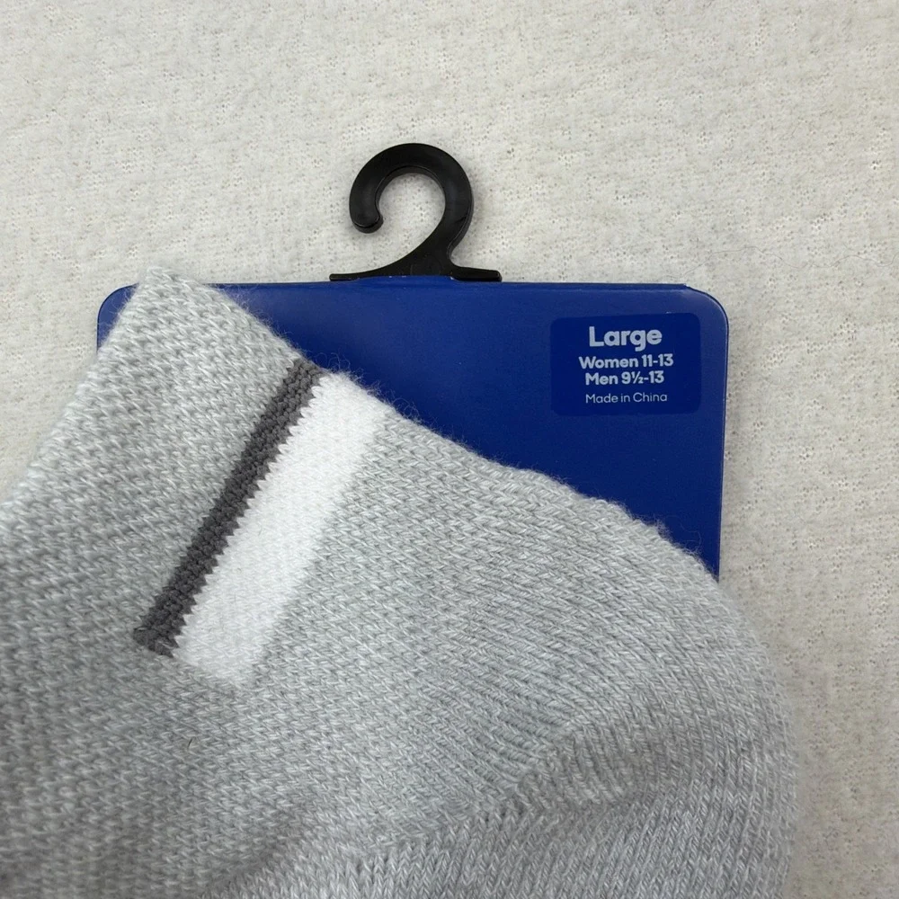 Bombas Performance Compression Ankle Socks Large Men's Size 9.5-13 NWT Gray